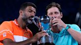 Bopanna wins Australian Open men's doubles title at age 43, a record in the Open era