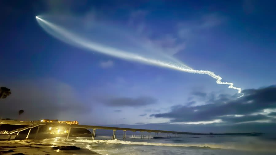 SpaceX launch seen throughout San Diego area