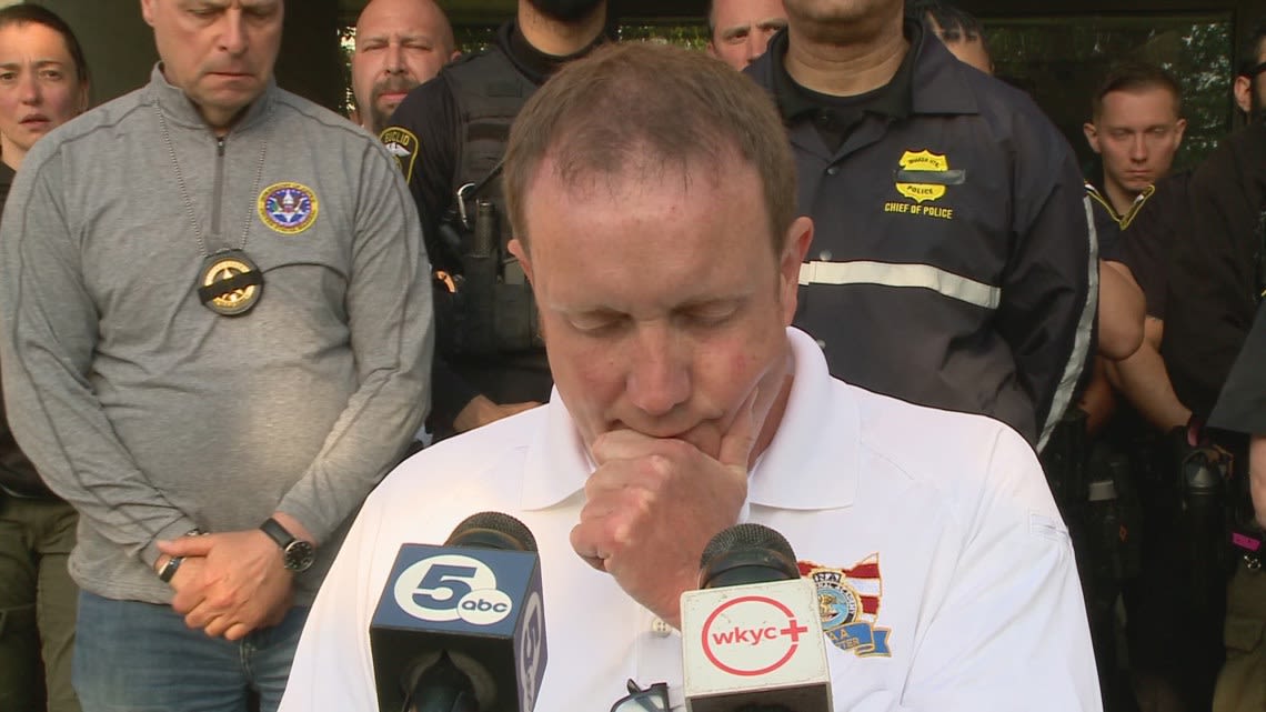 Euclid Police Chief Scott Meyer gives update after weekend shooting death of officer Jacob Derbin: 'My worst nightmare has come true'