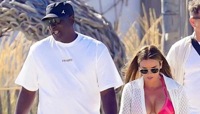 Michael Jordan and Wife Yvette Prieto Hold Hands as They Board a Boat During Saint-Tropez Vacation