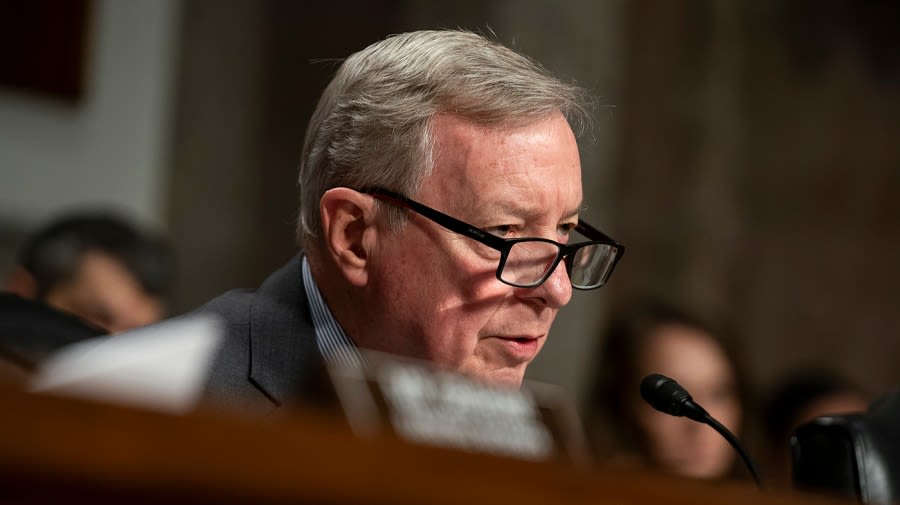 Durbin says Harris’s shift on some policies won’t change how people vote