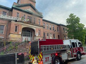 Crews respond to fire at former Beltzhoover Elementary School