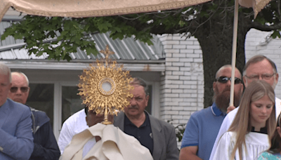 St. Francis de Sales holds Corpus Christi rites