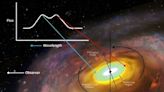 Supermassive black hole accretion disk seen 'on the edge' for 1st time