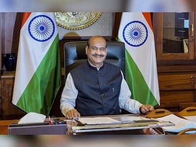 Om Birla discusses statue relocation in Parliament with stakeholders