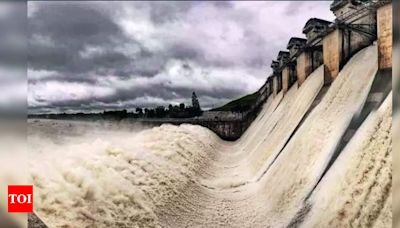 Heavy Inflow at KRS Dam Raises Concerns in Mysuru and Mandya Districts | Mysuru News - Times of India