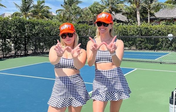 Reese Witherspoon twins with niece in pickleball-ready set