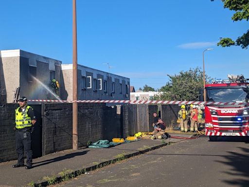 Multiple fire crews tackling blaze at house in Dundee