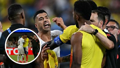 Did Luis Suarez try and bite someone again? Uruguay forward embroiled in ugly Copa America scenes