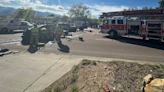 One trapped after crash in southeast Colorado Springs