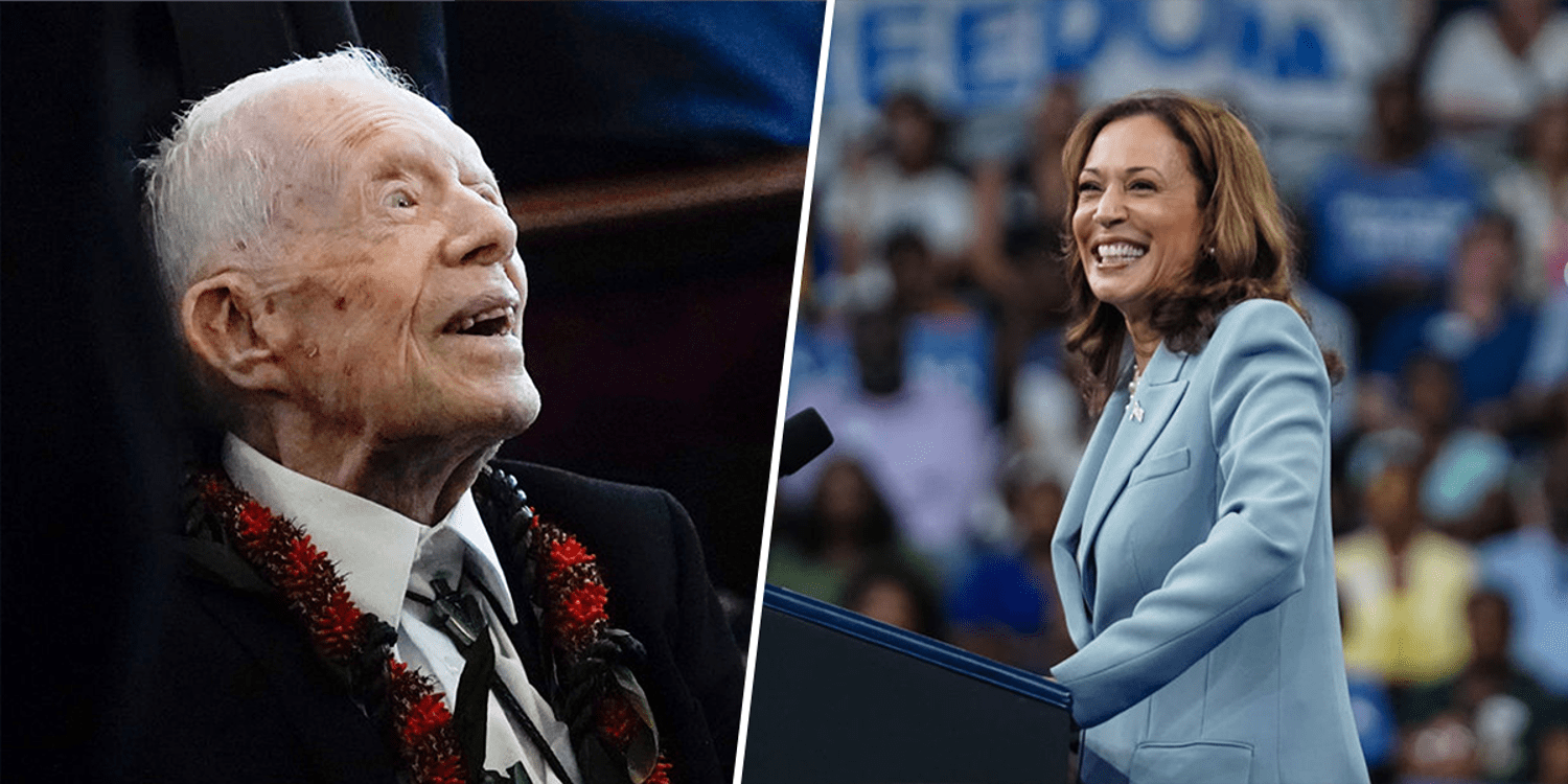 Jimmy Carter's grandson says former president is 'trying to make it to vote for Kamala Harris'