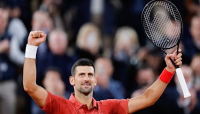 Watch: Novak Djokovic hits shot of the French Open in ominious victory