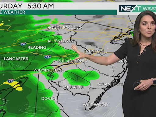 Even more cloudy weather around Philadelphia on Friday before Saturday rain