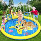 【游泳裝備】 五角海派星噴水墊兒童戲水玩具戶外草坪游戲套圈墊灑水墊庭院玩具