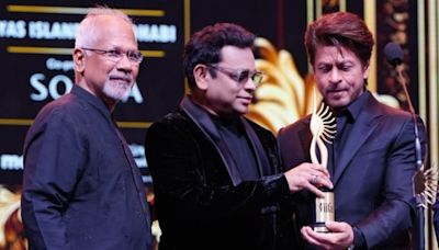 IIFA 2024: Shah Rukh Khan touches Mani Ratnam’s feet and hugs A.R. Rahman as he wins Best Actor Award; watch video here