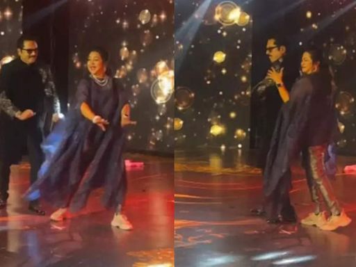 Raadhika Sarathkumar dazzles on stage with her dance at Varalaxmi's pre-wedding celebration | Tamil Movie News - Times of India