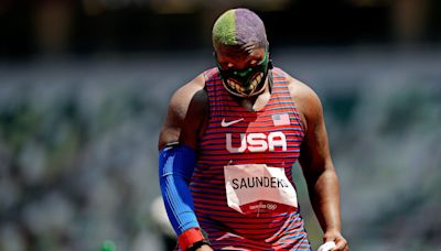 Why does Team USA shot-putter Raven Saunders ('The Hulk') wear a face mask? Here's the answer.