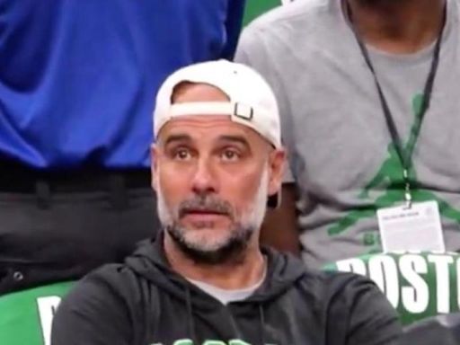 Pep Guardiola presente en las finales de la NBA como seguidor de los Boston Celtics