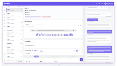 Sedric monitors the communications of employees at financial institutions to ensure compliance