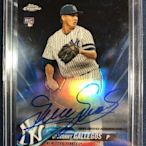 2018 Topps Chrome Giovanny Gallegos RC Blue Refractor Auto /150 Yankees