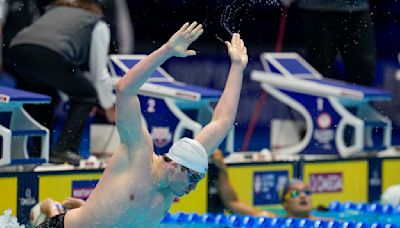 Record-breaking Matthew Fallon leads young contingent on U.S. men's Olympic swim team