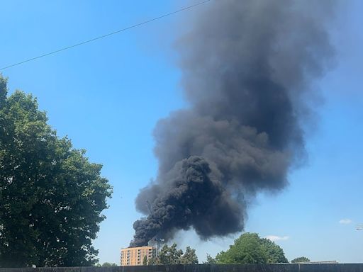 Staines fire: Huge blaze rips through tower block in Surrey town centre