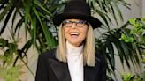 Diane Keaton Waves and Gives a Thumbs Up to Models at Ralph Lauren Runway Show