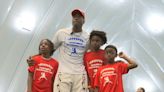 Giants safety Jason Pinnock returns to Windsor for annual youth football camp