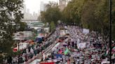 100,000 pro-Palestinian protesters take to London streets to demand ceasefire