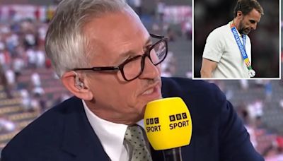 Gary Lineker destroys Southgate with brutal seven-word comment after Euro final