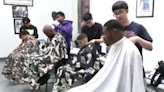 Students lining up their future career with goodwill haircuts in the community