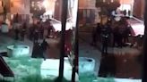 VIDEO: Ladrón se lanza de una azotea para escapar de la policía en Puebla