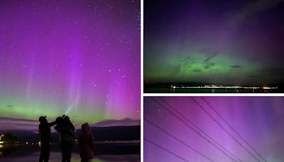 Did you see it? Spectacular images capture Northern Lights near Glasgow