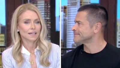 'Live': Kelly Ripa calls out Mark Consuelos for looking right at her while discussing "aging skin"