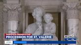 Relic of St. Valerie processed throughout Thibodaux