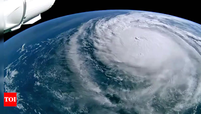 Stunning images from space show Hurricane Milton swirling over Earth - Times of India