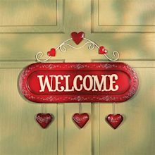 Valentine Welcome Sign - Discontinued | Welcome sign, Valentines, Valentine