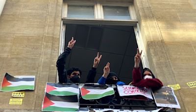 Students resume pro-Palestinian protests at a prestigious Paris university after police intervention