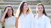 Princess Leonor beams in white jeans alongside lookalike mother Queen Letizia