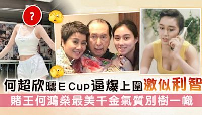 何超欣曬E Cup逼爆上圍激似利智 賭王何鴻燊最美千金氣質別樹一幟