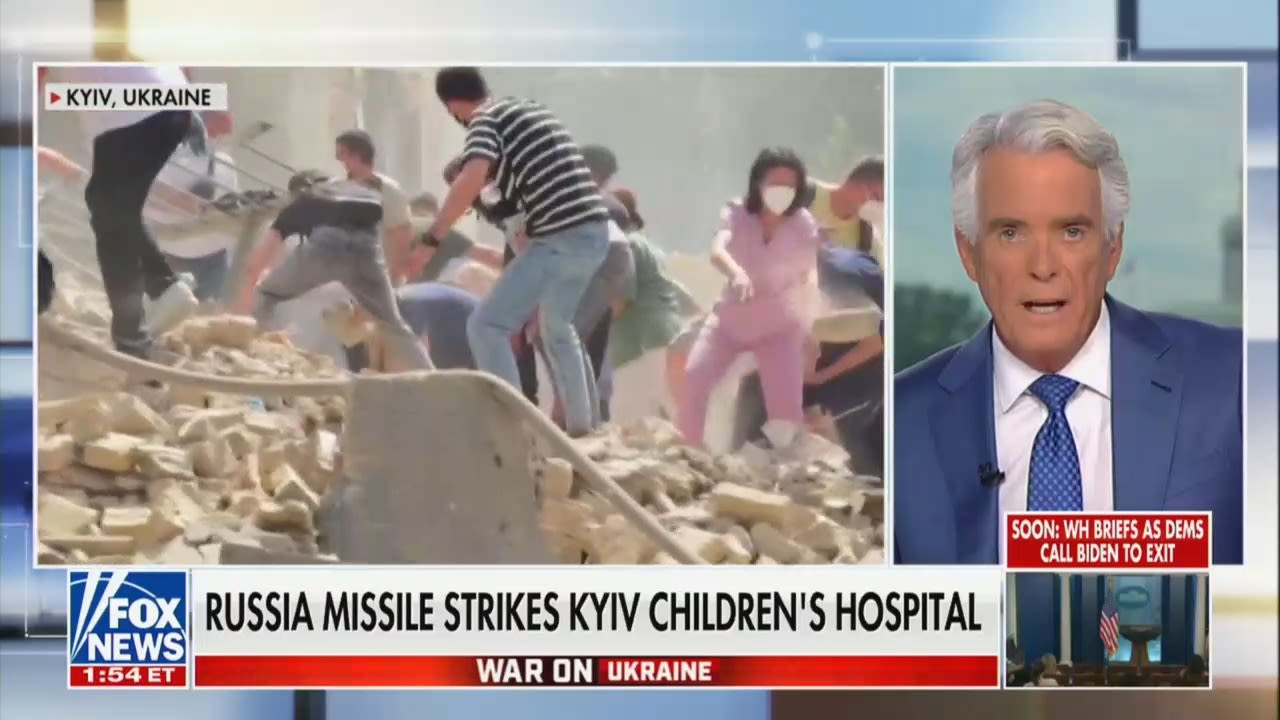 Fox News Anchor Laments Lack of ‘Outrage’ Over Russia’s Massive Missile Attack on Children’s Hospital in Ukraine