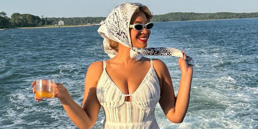 Beyoncé Embraces Cottagecore—With an Americana Twist—in a Romantic Minidress