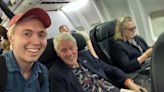 United passenger shares details of sharing flight with Clintons