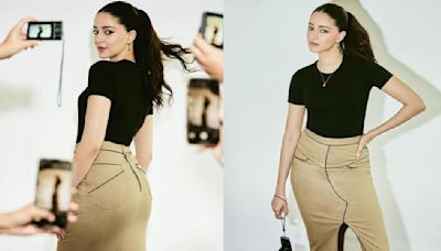 Ananya Panday slays in black top and camel skirt as she promotes CTRL, but ensemble's affordable price has shocked us