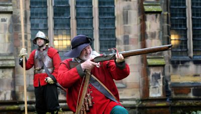 Here are 13 of the best pictures from the Battle of Winwick re-enactment