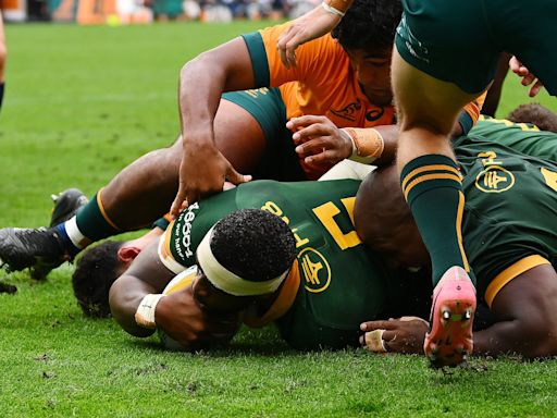 Springboks demoledores: aplastaron como visitante a Australia en la apertura del Rugby Championship