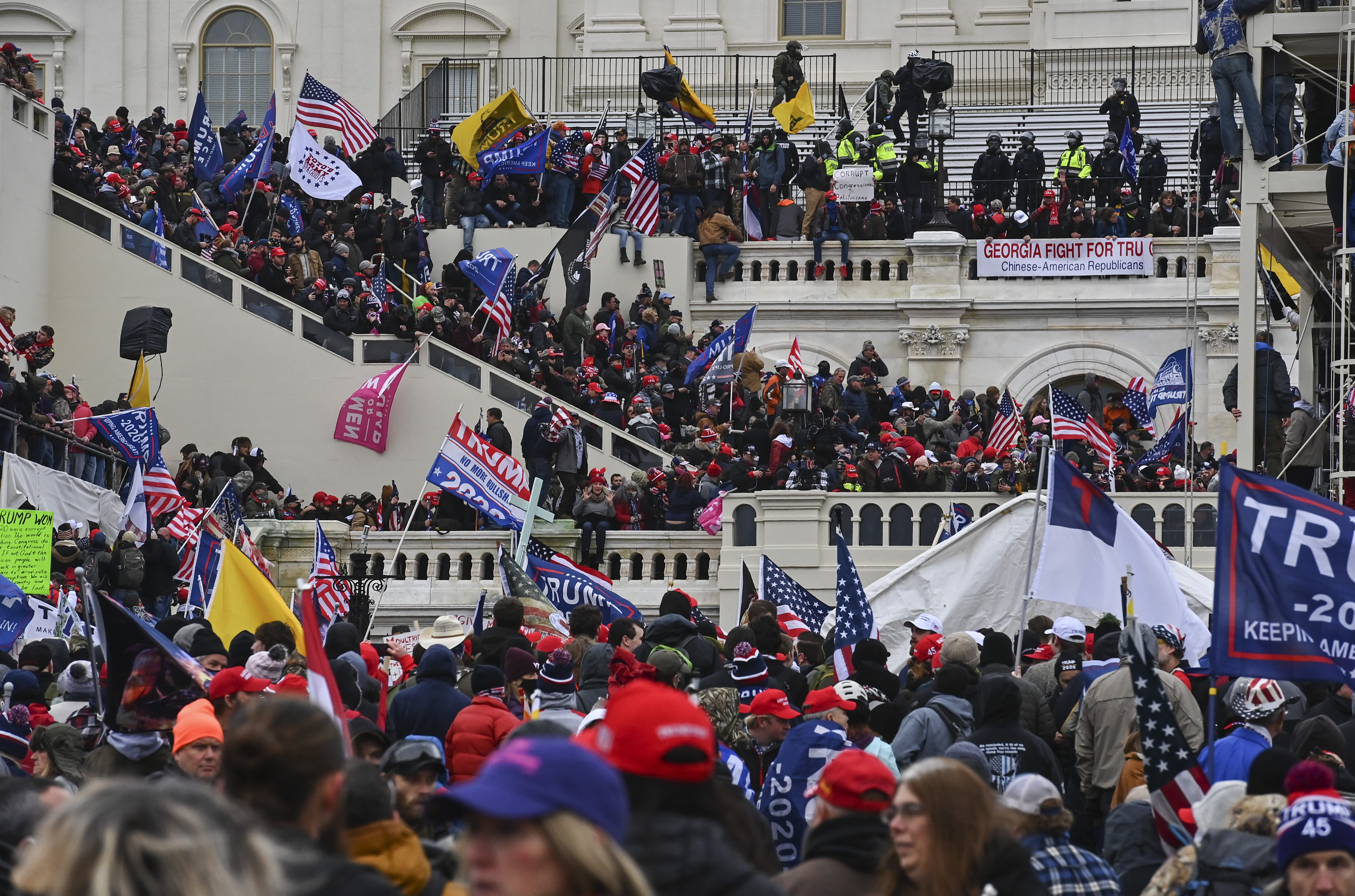 Jan. 6 rioter accused of giving Nazi salute sentenced to almost 5 years