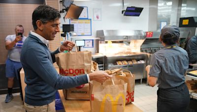 Sunak hopes a comeback is on the menu after McDonald’s campaign pit stop