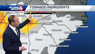 Forecast: Update on severe weather moving through SC, NC, GA