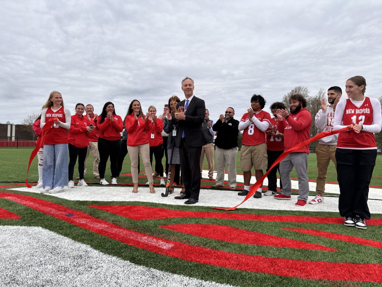 New Bedford High School unveils new athletic field